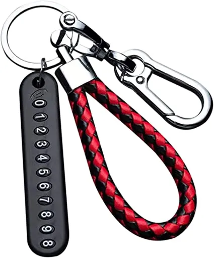 Key Ring With Phone Number