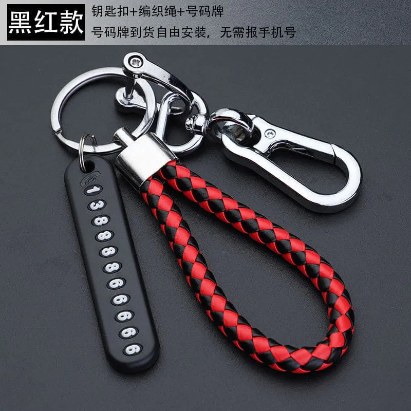 Key Ring With Phone Number